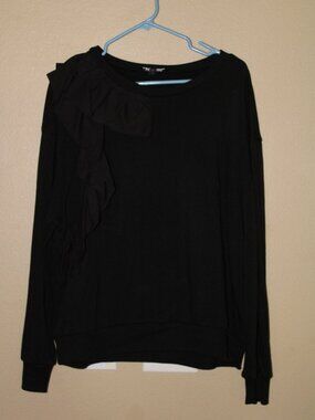 Express Black Sweatshirt w/ Fabric Accent